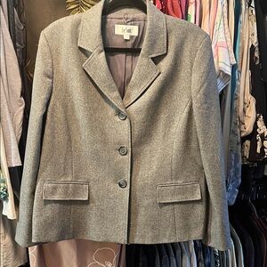 Le Suit set Gray Tailored Women's Blazer Jacket with matching pant